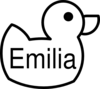 Emilia Duck Clip Art