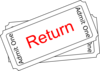 Return Ticket Button Clip Art