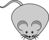 Adorable Mouse Filled With Cheese Clip Art