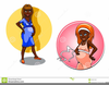 African American Pregnant Clipart Image