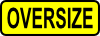 Caution Oversize Sign Symbol Label Clip Art