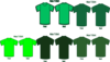 Five In One T Shirts Clip Art