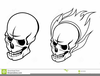 Flame And Skull Clipart Image