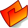 Orange Folder Clip Art