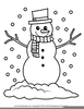 Christmas Coloring Clipart Free Image