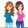 Clipart Of Two Girls Image