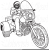 Free Motorcycle Clipart Black And White Image