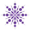 Purple Snowflake Clip Art