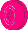 Pink Wheel Darker Stroke Clip Art