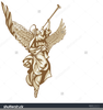 Angel With Trumpet Clipart Image