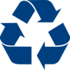 Blue Recycle Arrows Clip Art