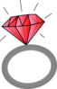 Red Jeweled Ring Clip Art