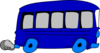 Blue School Bus Clip Art