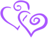 Purple Heart Wedding Clip Art