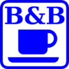 B&b Blu Su Fondo Bianco 1 Clip Art