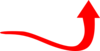 Red Arrow Curve Clip Art