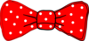 Bow Tie Red Polka Dot Clip Art