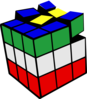 Rubiks Cube 3d Colored 2 Clip Art