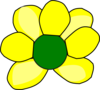 Yellow Flower 2 Clip Art