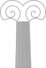 Neoionic Column Clip Art