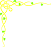 Yellow Vine Border Clip Art
