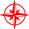 Red Compass 4 Clip Art