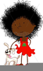 Black Curly Hair Clipart Image