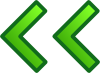 Green Left Double Arrows Set Clip Art