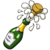 Ist Popping Champagne Bottle Image