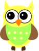 Yellow Baby Owl Clip Art