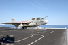 An Ea-6b Launches From One Of Four Steam Powered Catapults On The Ship S Flight Deck Image