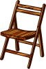 Wooden Folding Seat Clip Art