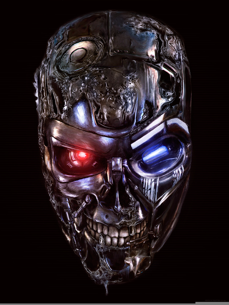 Terminator Robot Face | Free Images at Clker.com - vector clip art online,  royalty free & public domain