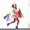 Girls And Shopping Clipart Image