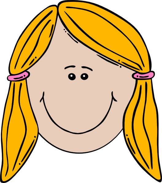 Smiling Girl Face Clip Art at Clker.com - vector clip art online