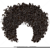 Black Curly Wool Clipart Image