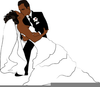 African American Bride Clipart Image