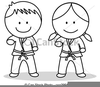 Free Clipart Karate Kids Image