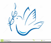 Dove With Olive Branch Clipart Image