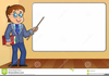 Clipart Of A Man And Whiteboard Image