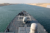 The Guided Missile Destroyer Uss Donald Cook (ddg 75) Transits The Suez Canal.  Donald Cook Is One Of The Many Warships Supporting Operation Iraqi Freedom Image