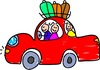 Car Hop Clipart Image