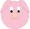 Sad Piggy Clip Art