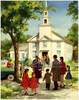 Black Family Going To Church Clipart Image