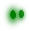 Two Green Spots Clip Art