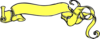 Yellow Scroll Banner Clip Art
