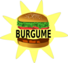 Burgume-vegetable Burger Final Clip Art