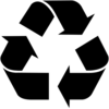Black Recycle Symbol Clip Art