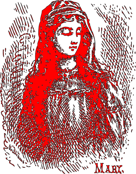 Red Mary Clip Art at Clker.com - vector clip art online, royalty free &  public domain