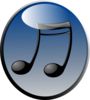 Music Button Sm Clip Art